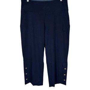 Women with Control Regular St. Tropez Tummy Control Crop Pants Navy Size 10